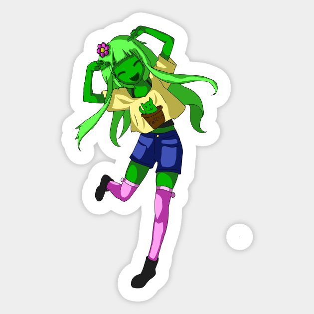 Cactus-Chan Sticker by CactusMonsters